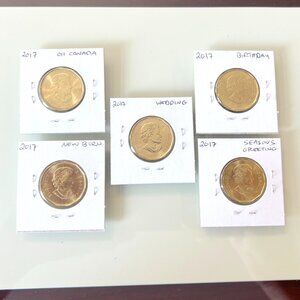 2017 O Canada, Wedding, Birthday, Newborn & Peace and Joy Special Strike Loonies